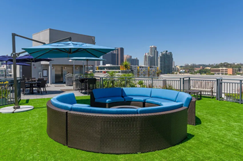 Rooftop deck with stunning city views